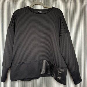 Nike Black Ribbed Sweatshirt